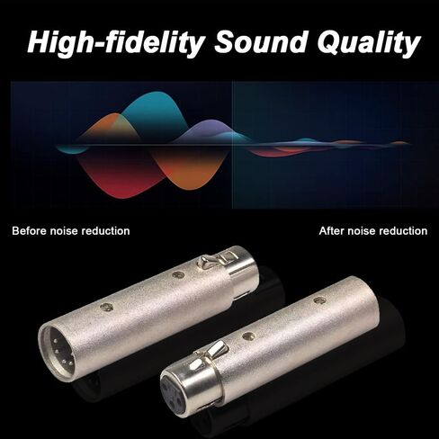 XLR إلى 5Pin Din MIDI محول، MIDI 5 دبابيس DIN ذكر إلى XLR 3 دبابيس محول محول ذكر لمطابقة الآلات الموسيقية (2 حزمة) in Kuwait