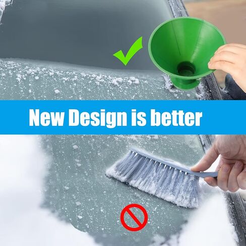 hicarer 4 حزمة مكشطة الجليد السحرية جولة مكشطة الثلج قمع سيارة إزالة الثلوج مجرفة أداة مخروط ماجيك سيارة مكشطة الجليد الشتاء اكسسوارات السيارات للسيارة الزجاج الأمامي نافذة السيارة شاحنة السيارات in Kuwait