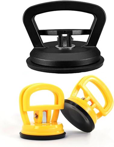 أداة سحب دنت السيارة، 3 قطع مجموعة إزالة دنت قوية، مجموعة أدوات سحب دنت السيارة، رافعة مقبض، أداة سحب دنت كوب الشفط ومجموعة إصلاح دنت بدون طلاء لتحريك جسم السيارة والزجاج والبلاط والمرايا in Kuwait