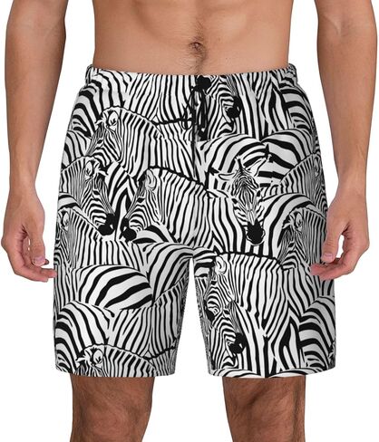 Duck Men's Swim Trunks with Compression Liner 2 in 1 Inseam Quick Dry Beach Shorts 7 inch Swimming Board Shorts in Saudi Arabia