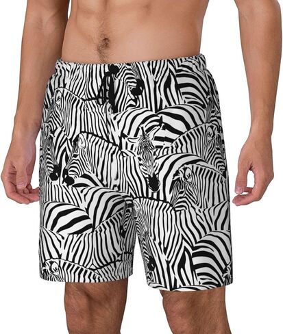 Duck Men's Swim Trunks with Compression Liner 2 in 1 Inseam Quick Dry Beach Shorts 7 inch Swimming Board Shorts in Saudi Arabia