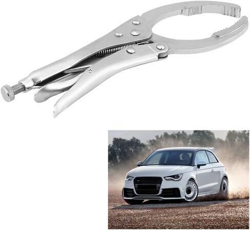 Qiilu 10inch Car Oil Filter Wrench,Vehicle Adjustable Oil Filter Wrench Plier Spanner Removal Tool in Saudi Arabia