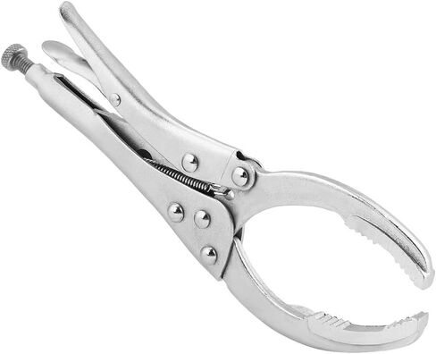 Qiilu 10inch Car Oil Filter Wrench,Vehicle Adjustable Oil Filter Wrench Plier Spanner Removal Tool in Saudi Arabia