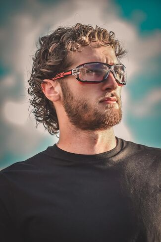 Birdz Eyewear Gasket Safety Padded Motorcycle Riding Sunglasses Red with Smoke Polycarbonate Lenses in Saudi Arabia