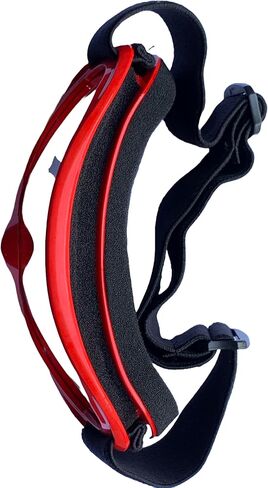 MRS Kids RED GOGGLES للشباب الترابية حفرة الدراجة مقاومة للصدمات قابلة للتعديل للأطفال ATV رباعية الذهاب كارت دراجة نارية على الطرق الوعرة ركوب موتوكروس سباق الدراجات نظارات نظارات للبنين والبنات / نظارات عدسة واضحة in Kuwait