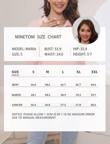 Minetom Women's V Neck 3/4 Sleeve Tops Quarter Zip Collared Shirts Polo Shirts Summer Tees in Saudi Arabia
