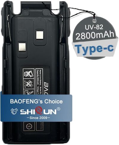 BAOFENG 2 حزمة UV-82HP بطارية BL-8 2800mAh بطارية ليثيوم أيون بديلة عالية السعة لجهاز Walkie Talkie UV-98D MK3/5 UV-82HPL UV-82 UV-82C GMRS-V1 MURS-V1 in Saudi Arabia
