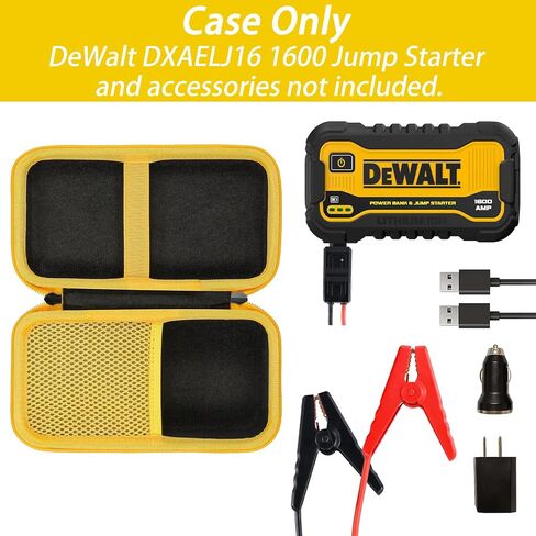 khanka Hard Travel Case Replacement for DeWalt DXAELJ16 1600 Peak Amp Jump Starter Battery Booster with USB Power Station, Case Only. in Saudi Arabia