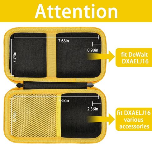khanka Hard Travel Case Replacement for DeWalt DXAELJ16 1600 Peak Amp Jump Starter Battery Booster with USB Power Station, Case Only. in Saudi Arabia