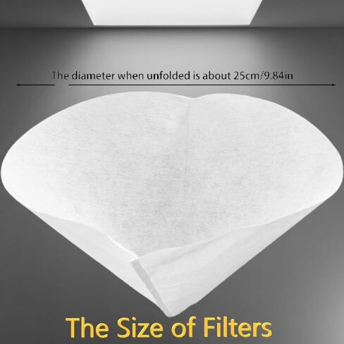 10" Chrome-Plated Steel Fryer Oil Cone Filter Holder/Stand with Filters (50 Filter Cones only) in Saudi Arabia