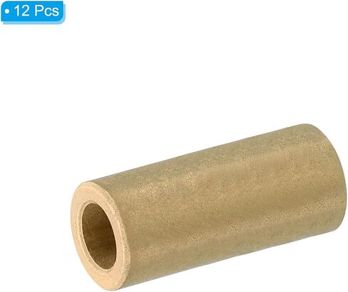 PATIKIL M6 Brass Spacers, 12 Pcs Metal Spacer Brass 6mm ID x 10mm OD x 20mm L Brass Spacers Screw Standoff for 1/4inch or M6 Screw Bolts in Saudi Arabia
