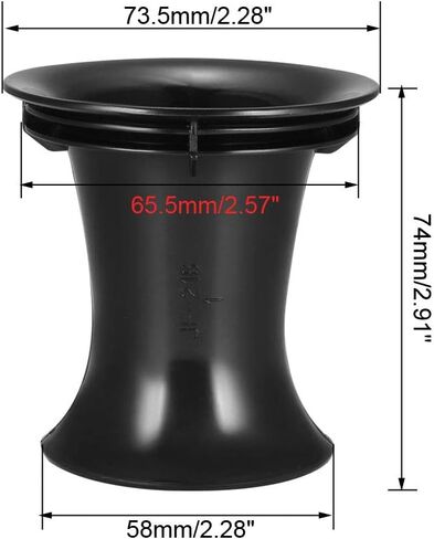 Uxcell 65.5 مم × 74 مم مكبر صوت بمنفذ أنبوب مضخم صوت جهير منعكس أنبوب مكبر صوت بفتحة تهوية in Saudi Arabia