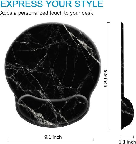 Ergonomic Mouse Pad with Wrist Support [30% Larger] with Coaster, Cute Soft Wrist Rest Pad with Non-Slip Rubber Base, Easy Typing & Pain Relief, Garden Flowers in Saudi Arabia