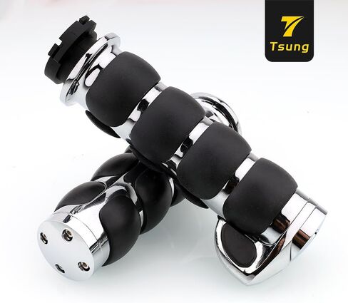 مقابض مقود الدراجة النارية TSUNG مقاس 1 بوصة 25 مم قبضة يد خانقة متوافقة مع Harley Davidson Honda Shadow VTX Spirit in Kuwait