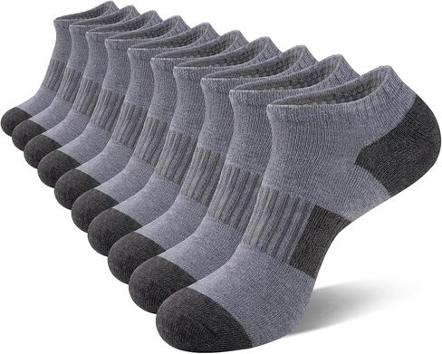 eallco 10 Pairs Ankle Socks Men Running Low Cut Socks Comfort Breathable Cushioned Casual in Kuwait