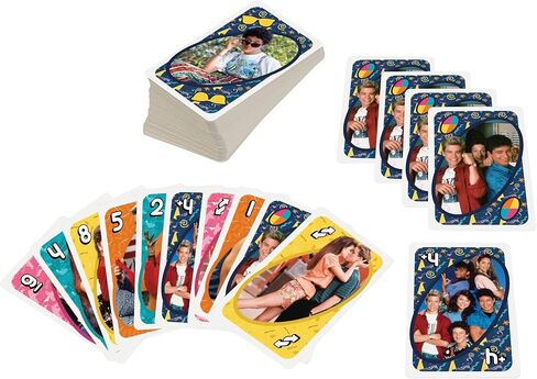 Mattel Games UNO Saved by The Bell Card Game with 112 Cards & Instructions, Great Gift for Kid, Adult or Family Game Night, Ages 7 Years & Older in Saudi Arabia