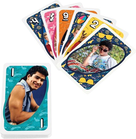 Mattel Games UNO Saved by The Bell Card Game with 112 Cards & Instructions, Great Gift for Kid, Adult or Family Game Night, Ages 7 Years & Older in Saudi Arabia