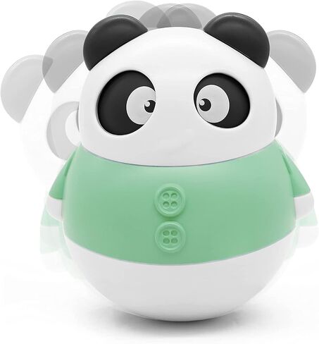 Roly Poly Tumbler Panda, Baby Tummy Time Toy, Cute Musical Toy Gift for Infant Boy Girl 36 Months and Up, Cute Desk Toys for Office for Adults in Saudi Arabia