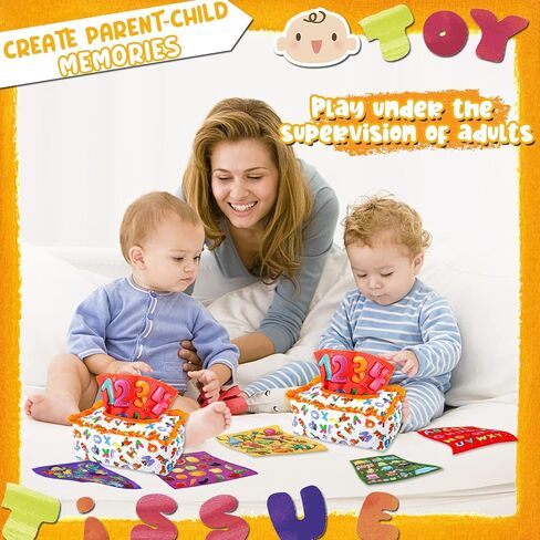 Baby Tissue Box Toy 6-12 Month Baby Toy Montessori Toys for Babies 6-12 Months Toddler Infant Newborn Sensory Colorful Scarves Baby Early Learning Montessori Toy Baby Gifts for 6-12 Months in Saudi Arabia