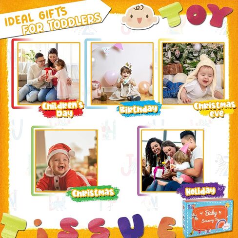 Baby Tissue Box Toy 6-12 Month Baby Toy Montessori Toys for Babies 6-12 Months Toddler Infant Newborn Sensory Colorful Scarves Baby Early Learning Montessori Toy Baby Gifts for 6-12 Months in Saudi Arabia
