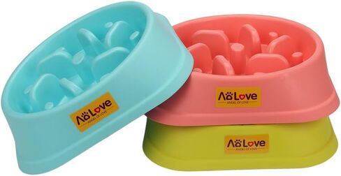 Slow Feeder Bowl Healthy Food Fun Anti-Choke Pet Bowls for Dog (One Size, A0-Green) in Saudi Arabia