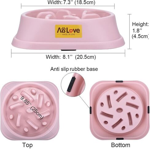 Slow Feeder Bowl Healthy Food Fun Anti-Choke Pet Bowls for Dog (One Size, A0-Green) in Saudi Arabia