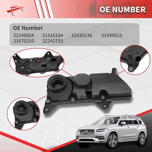 32140004 PCV مصيدة زيت ث/طوقا لفولفو XC40 SC60 XC70 XC90 S60 V60 S80 S90 صمام الروك غطاء 31316184 31430236 in Saudi Arabia