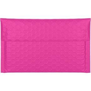 8x5" Side-Opening Pink Bubble Mailers (27-Pack)