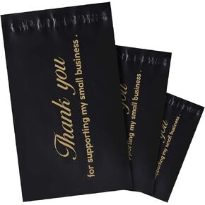 Poly Mailer Envelope, FZR Legend 30 Pcs Heavy Duty Mailing Shipping Bag Thank You Text Printed Compostable Plastic Mailers Bags, Self Sealing Packaging Mailers (14.5" x 19", 10" x 13", 6" x 9")