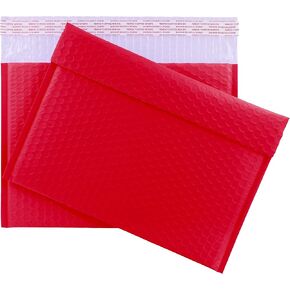 رسائل بريدية ذات فقاعات حمراء ذات فتحة جانبية مقاس 12 × 9 بوصة (25 قطعة) in Kuwait
