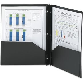 Smead Poly Two-Pocket Folder, Tang-Style Fastener, Letter Size, Dark Blue, 25 per Box (87726)