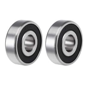2pcs 6302-2RS Sealed Ball Bearing Double Rubber Sealed and Support High RPM Deep Groove Ball Bearings - 15x42x13mm