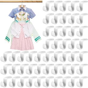 Hanger Hooks, 50pcs Clothes Hanger Connector Hooks, Space Saving Cascading Hangers Hooks, Hanger Clips Extender Hooks Heavy Duty for Closet Hanger Organizer