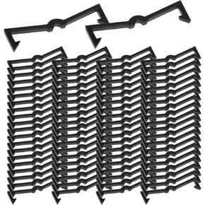 100 Pcs Peg Locks Pegboard Hook Locks Peg Hook Locks Plastic Pegboard Hooks Black Plastic Peg Hook Fixer Pegboard Display Hook Organizer Peg Board Hook Accessories Peg Board Hook Clip Retainers Fit