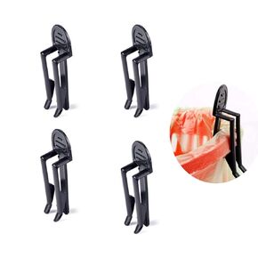 12 Pack Garbage Bin Clips,Garbage Basket Clip Fixed Waste Trash Can Bag Clamp Clip Rubbish Clip Holder for Home,Kitchen,Office
