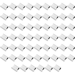 100PCS Paper Clip Dispenser Refill Clip Reusable Metal Clip Silver Loose Leaf Binder for Binding Document and Storing Question Paper and Photograph