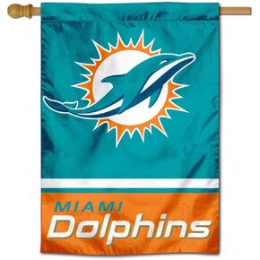 WinCraft Miami Dolphins Two Sided House Flag