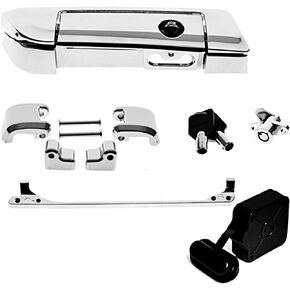 Chrome Hinges Latch Hardware Kits And Lid Tether For Harley Touring Street Glide Road King With Tour Pak 2014-2022 Model