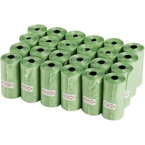 Dog Poop Waste Bags Biodegradable Unscented, thin yet relentless 100% Leak Proof by XUCARDO @ Amazon 24 Rolls/360 bags)