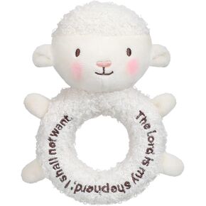 Lamb Stuffed Animal Little Sheep Stuffed Animal Praying Baptism Soft Lamb Plush Snuggle God's Lamb with Embroidered Religious Gifts for Boys Girl Baby Showers Mom's Barnyard Nursery Decor Doll Toy