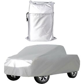 Heavy Duty Outdoor Pickup Truck Cover Universal Fit Dust Rain Snow Heat Resistant Protection up to 210 L x 70 W x 65 H All Weather All Season Protection