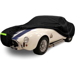 غطاء سيارة مقاوم للماء متوافق مع ملحقات 1962-1967 AC Shelby Cobra 289 427، أغطية سيارة لجميع الأحوال الجوية 210T مع سحاب وقفل لحماية السيارة من الغبار والثلج والمطر والبرد in Kuwait