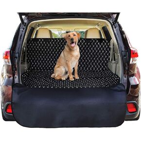 SUV Cargo Liner Cover for SUVs and Cars, Waterproof Material , Non Slip Backing, Extra Bumper Flap Protector, Large Size - Universal Fit