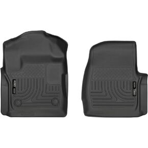 Husky Liners Weatherbeater Floor Mats | Fits 2017 - 2024 Ford F-250, F-350 Super Duty (Standard Cab) | Front Row, 2-pc Black - 13311