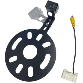 Car Backup Rear View Reverse Spare Tire Mount Adjustable Bracket Camera for Jeep Wrangler 2007-2018 Waterproof Reversing Parking Aftermarket Camera with Wire Adapter