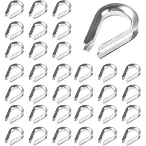 60 قطعة كشتبانات كابل سلك من الفولاذ المقاوم للصدأ، M3 1/8 بوصة من الفولاذ المقاوم للصدأ لكشتبانات كابل سلك بقطر 1/16 بوصة - 1/8 بوصة in Kuwait