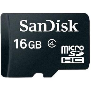 SanDisk SDSDQM-016G-B35A 16 GB Class 4 MicroSDHC Memory Card with SD Adapter