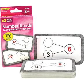 Teacher Created Resources Number Bonds Flash Cards - Multiplication & Division (EP62055) 3-1/8" x 5-1/8"