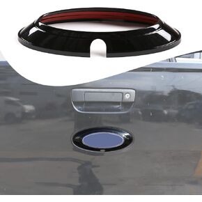 Car Tailgate Trim Cap Ring Trim Compatible with Ford Ranger 2015-2021 Hood Ring Accessories, Made of ABS (Black)