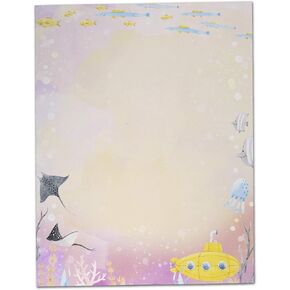 ورق قرطاسية أوشن لايف - 60 ورقة من ورق البحر المائي للطابعات النافثة للحبر أو الليزر in Kuwait